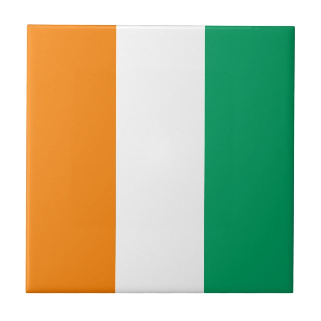 Ivory Coast Flag Tile (Front)