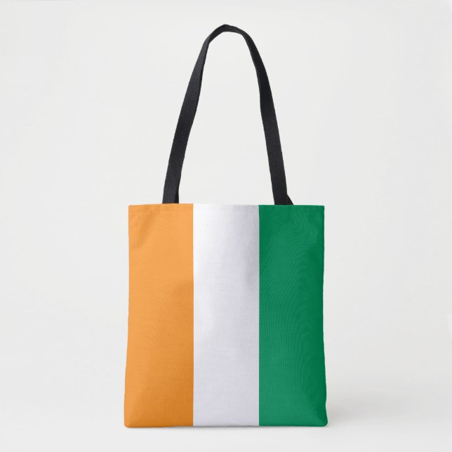 Ivory Coast Flag Tote Bag (Front)