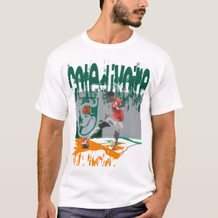 IVORY COAST FOOTBALL ABSTRACT T-Shirt