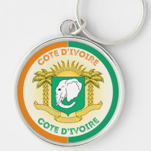 Ivory Coast Heritage Emblem Keychain