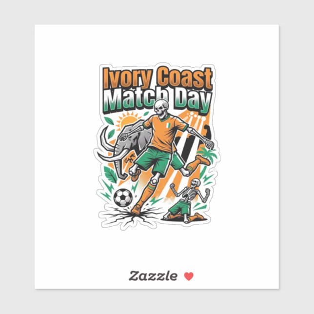 Ivory Coast Match Day Skeleton Striker Nations Cou (Sheet)