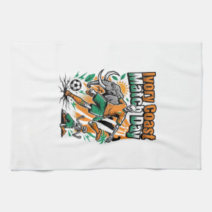 Ivory Coast Match Day Skeleton Striker Nations Cou Kitchen Towel