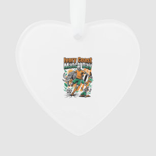 Ivory Coast Match Day Skeleton Striker Nations Cou Ornament
