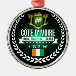 Ivory Coast Metal Ornament
