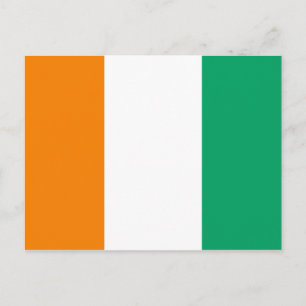 Ivory Coast National World Flag Postcard