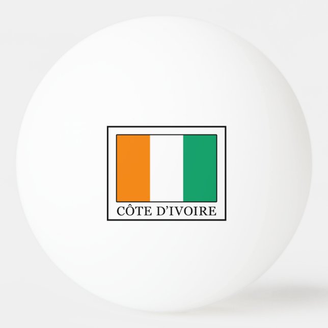 Ivory Coast Ping Pong Ball (Front)