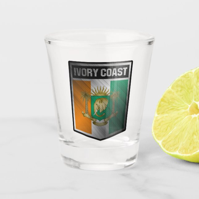 Ivory Coast Shot Glass (Front)