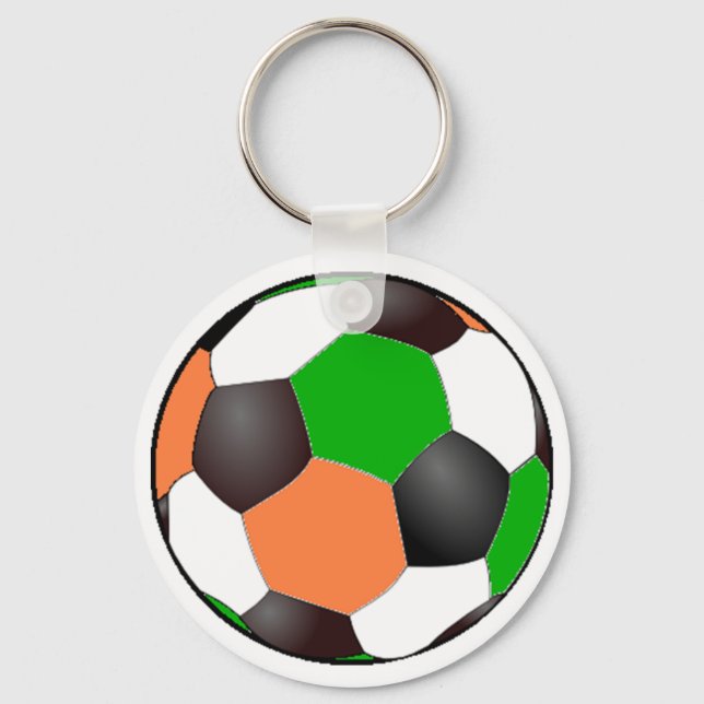 Ivory Coast Soccer Keychain (Front)