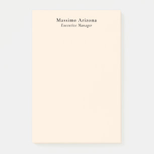 Ivory Colour Plain Professional Modern Minimalist Post-it Notes
