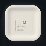 Ivory Cream Formal Event Theme Wedding Paper Plate<br><div class="desc">Ivory Cream Formal Event Theme Wedding</div>