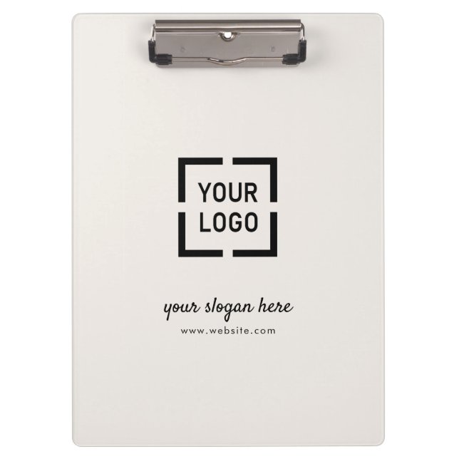 Ivory Custom Logo business branded Clipboard (Front)