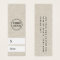 Ivory faux linen look price hang tag