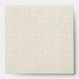 Ivory Filigree Envelope - Square