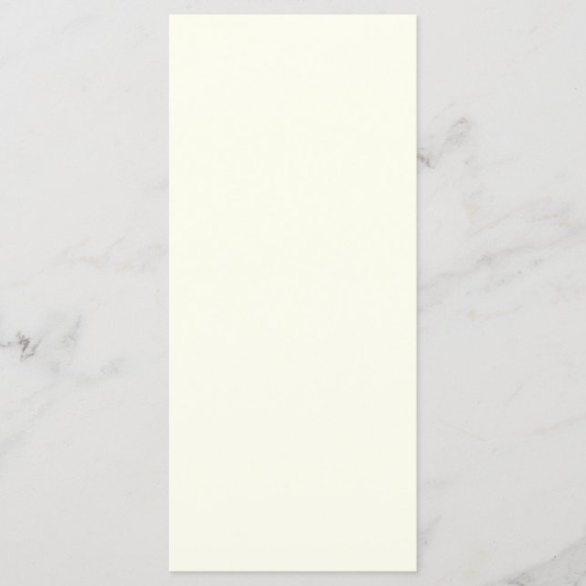 Ivory Flat Menu Card (Front)