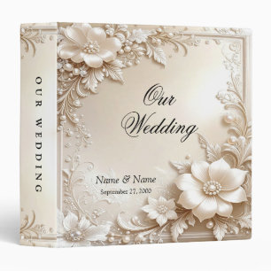 Ivory Flowers Album Binder