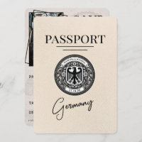 Ivory Germany Passport Save The Date