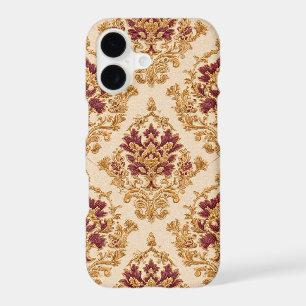 Ivory Gilded Floral Damask