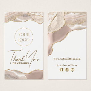 Ivory gold agate package insert