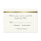 Ivory & Gold All Purpose Wedding Response Card