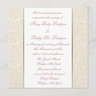 Ivory & Gold Invitation