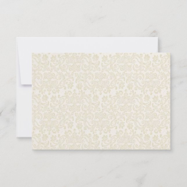 Ivory & Gold RSVP Note Card (Front)