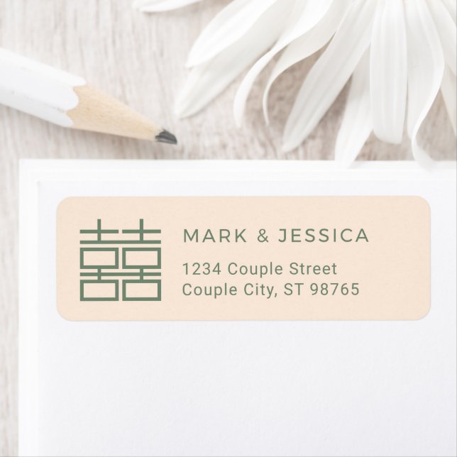 Ivory & Green Double Happiness Wedding Address (Insitu)
