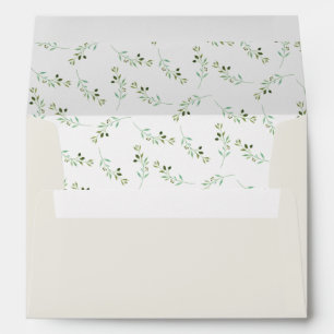 Ivory Greenhouse Collection Watercolor Botanical Envelope
