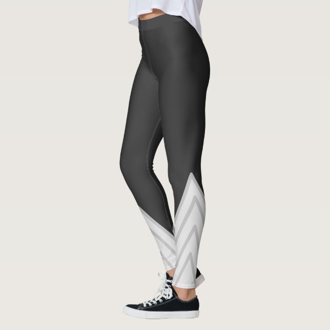 Ivory Grey Attoni Yoga Leggings  (Left)