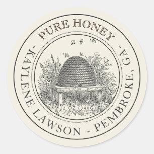 Ivory Honey Label with Skep