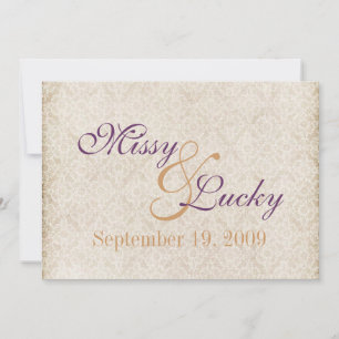Ivory Lace Invitation