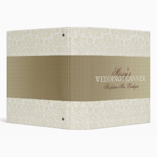 Ivory Lace Wedding Planner Binder