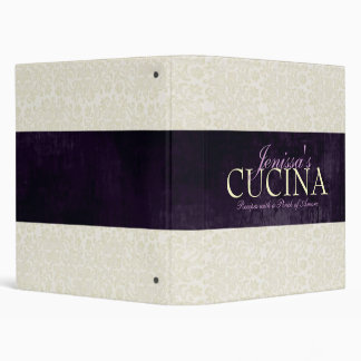 Ivory Lace with Ribbon Recipe Binder