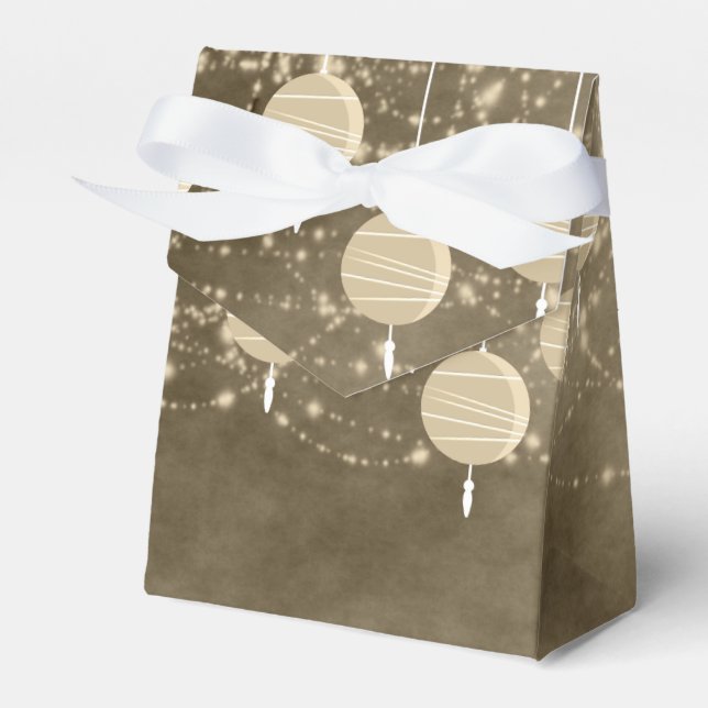 Ivory Lanterns Favor Box (Front Side)