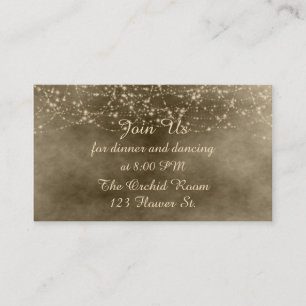 Ivory Lanterns Reception Cards