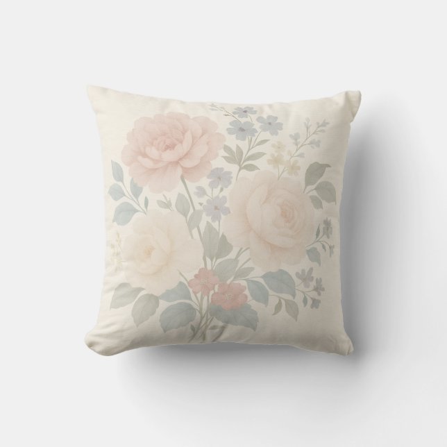 Ivory Linen Texture Pillow (Front)