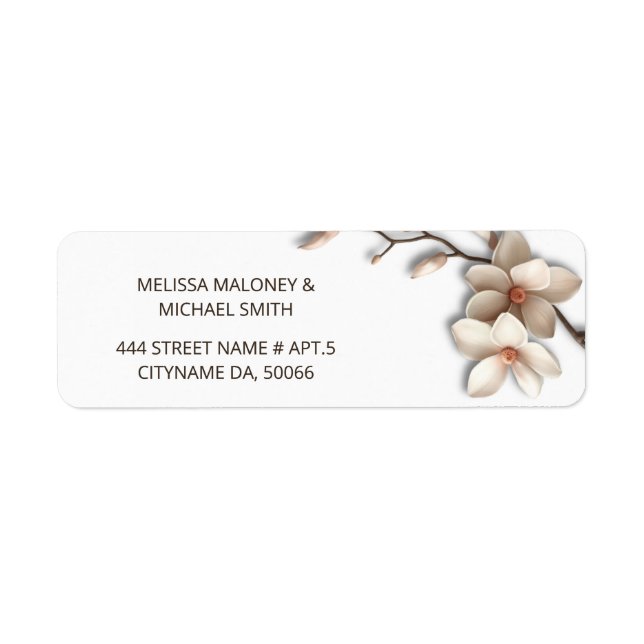 Ivory Magnolia 3D Flowers |  Wedding (Devant)