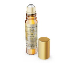 Ivory Marble and Faux Gold Perfume Roller Bottle
