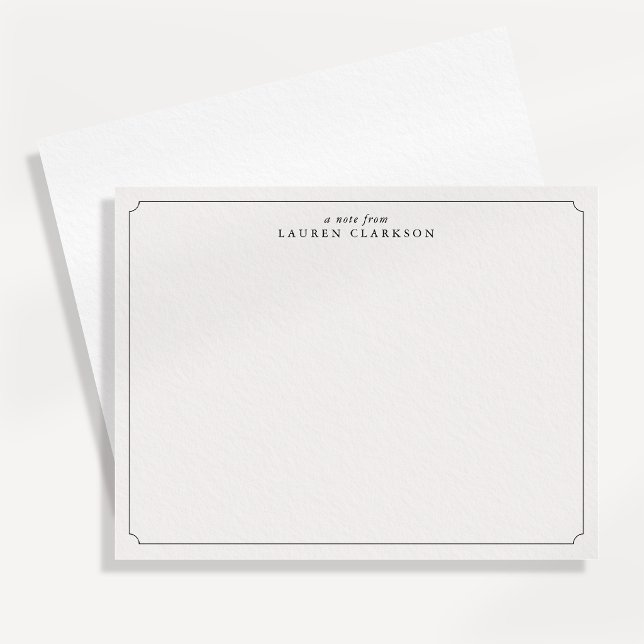 Ivory Modern Frame Note Card (Creator Uploaded)