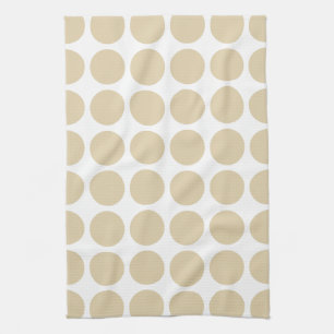 Ivory Neutral Dots Kitchen Towel