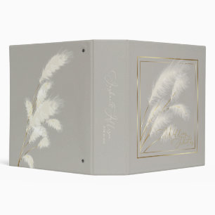 Ivory Pampas Grass Allison Binder