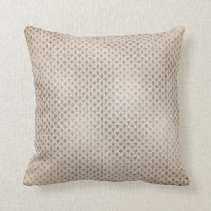 Ivory Pearly Seashells Art Deco Titanium Pillow
