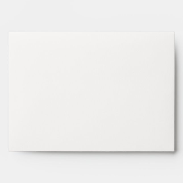 Ivory Photo Wedding Faux Vellum Overlay 5x7 Envelope (Front)