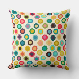 ivory pop spot throw pillow