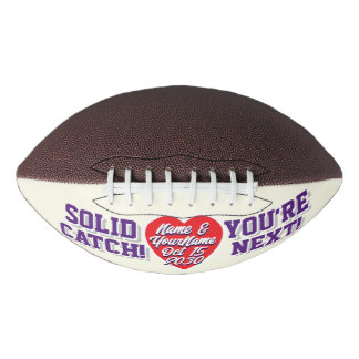 Ivory Purple & Red WEDDING Alternative Garter Toss Football
