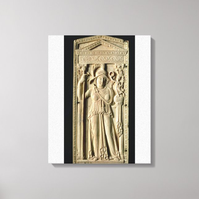 Ivory relief tablet canvas print (Front)