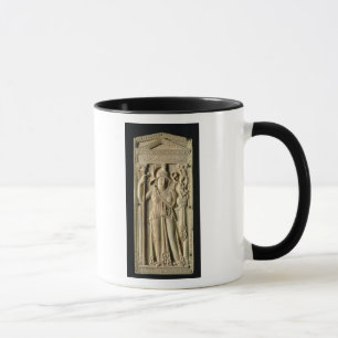 Ivory relief tablet mug