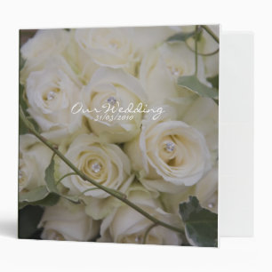 Ivory rose Bouquet Avery Binder