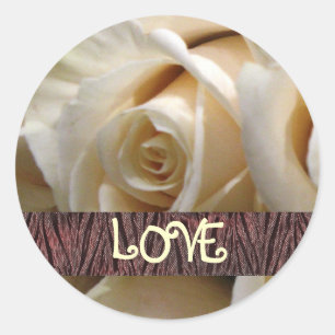 Ivory Rose Love Stickers