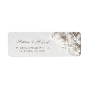 Ivory Roses 3D Flowers Wedding