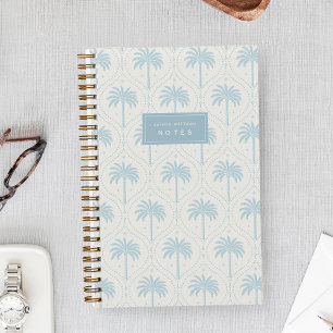 Ivory Sky   Palm Trellis Personalized Notebook